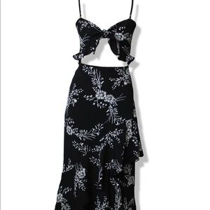 Jet Black Burst Dress